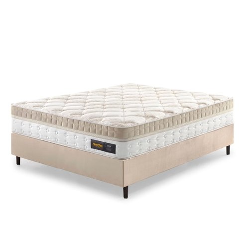 Cama Box Colchão Casal com Molas Ensacadas Zeus 138x188x70cm