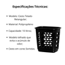 Cesto de Lixo Retangular Telado Cores Sortidas 10l - 3
