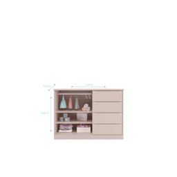 Quarto Completo Infantil Pérola Rosê _ Phoenix Baby - 5