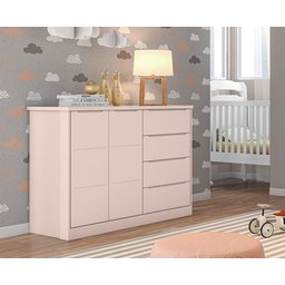 Quarto Completo Infantil Pérola Rosê _ Phoenix Baby - 4