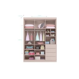 Quarto Completo Infantil Pérola Rosê _ Phoenix Baby - 3