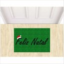 Ver imagem 1 de TAPETE FELIZ NATAL GORRO COR VERDE, DECORAÇÃO DE NATAL