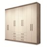 Guarda Roupa Casal 8 Portas 6 Gavetas Master Santos Andirá - 4