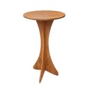 Ver imagem 1 de Mesa Redonda Geovani 60cm em Madeira Maciça para Bar e Restaurante na Cor Amêndoa Premium Luxo Nobre