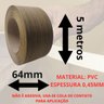 Fita de Pvc Formica Madeirada Puerto Madero Pp7984 64mm X 5m Pertech Moveis Revestimento - 3