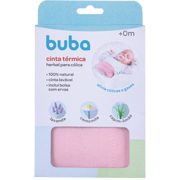 Cinta térmica herbal contra cólica de bebês - Rosa - 5