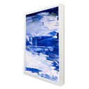 Ver imagem 1 de Quadro Decorativo Abstrato Mar Azul em Moldura Caixa TaColado Moldura Caixa 3cm Branca sem Vidro 20 