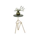 Ver imagem 4 de Mesa De Canto Lateral Mesinha Bambino Dourado - Verde