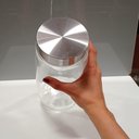 Ver imagem 5 de Pote Hermético de Vidro 2,1L Transparente 23x12x12cm Mantimentos Cozinha Tampa