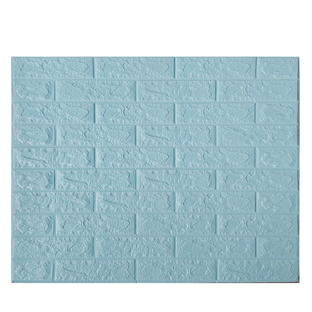 Kit 20 Un/ Espuma 3d - Tijolo Rústico - Azul Piscina - 1
