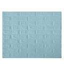 Ver imagem 1 de Kit 20 Un/ Espuma 3d - Tijolo Rústico - Azul Piscina