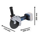 Ver imagem 3 de Esmerilhadeira Angular 7" A Bateria 18V 6100 RPM Bosch GWS 18V-180 PC SB 06019H6EE1-000