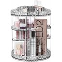 Ver imagem 4 de Super Organizador Elegante Porta Maquiagem Grande Giratorio 360 Guarda Cosmético Perfume Creme Corpo