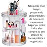 Super Organizador Elegante Porta Maquiagem Grande Giratorio 360 Guarda Cosmético Perfume Creme Corpo - 7