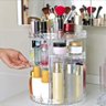 Super Organizador Elegante Porta Maquiagem Grande Giratorio 360 Guarda Cosmético Perfume Creme Corpo - 10