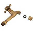 Ver imagem 2 de Torneira Parede Bronze Cruzeta Banheiro Lavabo Jardim Retro