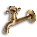 Ver imagem 1 de Torneira Parede Bronze Cruzeta Banheiro Lavabo Jardim Retro