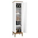 Ver imagem 2 de Cristaleira Movelbento Colonial, 1 Porta, Mdp e Mdf Mb1017