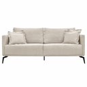 Ver imagem 7 de Sofá Decorativo 3 Lugares 200cm Pés em Aço Stagno Linho Off White Rústico - Gran Belo