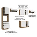 Ver imagem 5 de Armário de Cozinha Completa 340cm Rustic Branco Veludo Lux Madesa 01