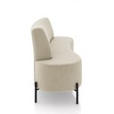Ver imagem 6 de Sofá Living Decorativo 2 Lugares 1,35m Katara Veludo Bege G33 - Gran Belo