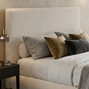Ver imagem 3 de Cabeceira Cama Box King 195 cm Parise Bouclé Off White - Nexta Casa