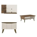 Ver imagem 2 de Conjunto 3 Peças Sala de Estar Mesa de Centro Lucca e Buffet Oasis e Painel Chess