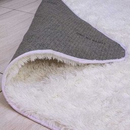 Tapete Peludo Felpudo 2,00 x 1,40 para Sala ou Quarto Branco - 2