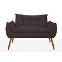 Ver imagem 6 de Kit 02 Poltronas + Namoradeira + Puff Opala Balaqui Decor Cinza