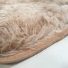 Tapete Passadeira Pequena Liso para Sala e Quarto Soft Peludo Divina 050x100cm Varias Cores Cor: Bege - 2