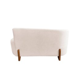 Namoradeira Sofá Feijão Lounge Orgânica Suede Marfim - 6