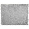 Tapete para Sala Quarto Luxo Liso Peludo Retangular 050x100cm Divina Cinza - 2