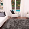 Tapete para Sala Quarto Classic Peludo Retangular 050x100cm Cinza Divina - 2