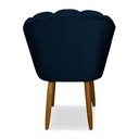 Ver imagem 4 de Kit 2 Cadeiras para Penteadeira Quarto Modelo Flor – Balaqui Cor:azul Marinho