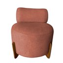 Ver imagem 2 de Poltrona Decorativa Mônaco Bouclé Terracota