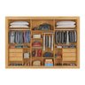 Guarda Roupa 3 Portas York 100% Mdf Peroba - Móveis Europa - 4