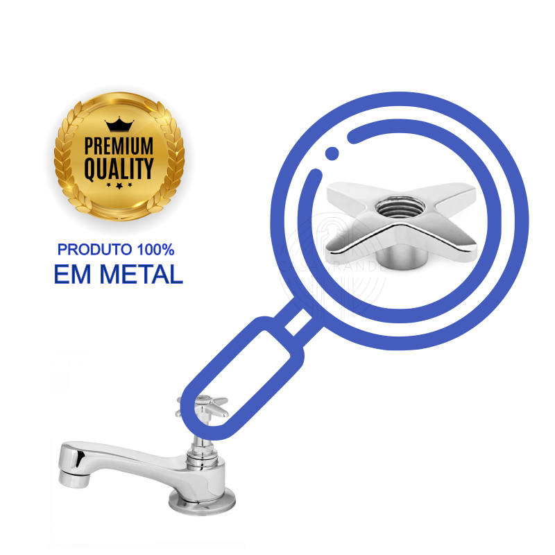 Torneira para Lavatório Metal - 1193 - C23 Popular Casagrande Mundial - 5