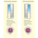 Ver imagem 3 de Porta De Alumínio Basculante 2,10 X 0,80 Direita Linha All Modular Cor Branco