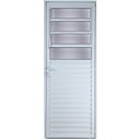 Ver imagem 1 de Porta De Alumínio Basculante 2,10 X 0,80 Direita Linha All Modular Cor Branco