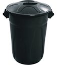 Ver imagem 1 de Cesto Plástico 40l com Tampa (cr40) Cor:preto