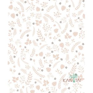 Papel de Parede Camponesa Rosa