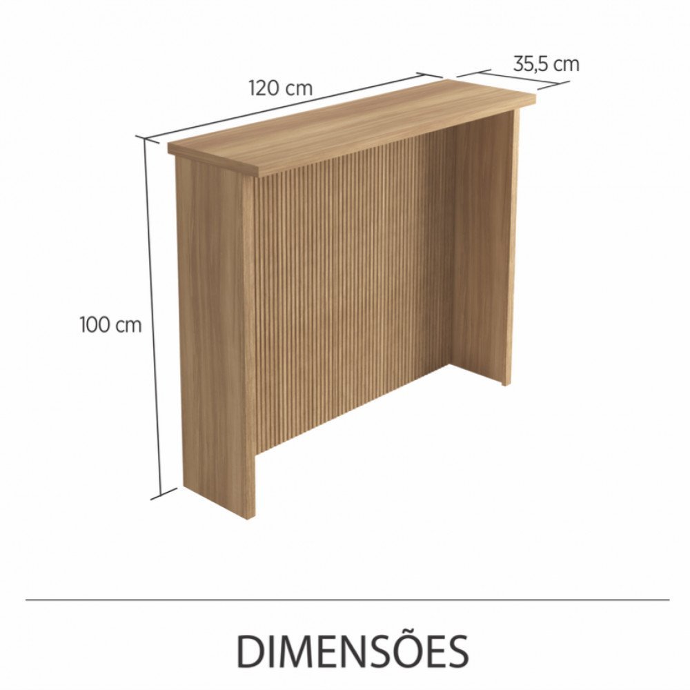 Painel Ilha Canelado Nesher 120cm 100 Mdf - 2