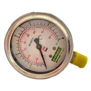 Manômetro Irritec com Glicerina Rosca Bsp ¼ Peso 17kg