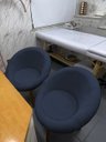 Ver imagem 4 de Kit 2 Poltronas Decorativa para Sala de Espera Recepção Resistente Escritório Tecido Veludo Luxo