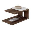 Ver imagem 1 de Mesa de Cabeceira Oslo Nogal Cama Quarto Sala 23x15cm