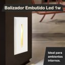 Ver imagem 2 de 6 Balizador para Embutir Parede Risk Interno Led 3000k Bet48
