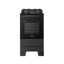 Ver imagem 1 de Fogão Esmaltec 4 Bocas Ideal Master Glass Mesa de Vidro Forno 50 Litros Preto T4vfp Bivolt