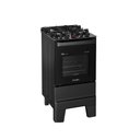 Ver imagem 2 de Fogão Esmaltec 4 Bocas Ideal Master Glass Mesa de Vidro Forno 50 Litros Preto T4vfp Bivolt