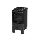 Ver imagem 3 de Fogão Esmaltec 4 Bocas Ideal Master Glass Mesa de Vidro Forno 50 Litros Preto T4vfp Bivolt