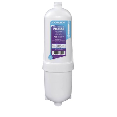 Refil Purificador Acquabios Multiuso Filtro para Bebedouro